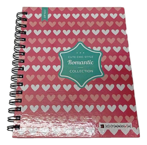 Agenda Diaria Citanova 16,5x22cm Espiralada Tdura Romantic