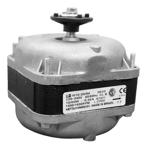 Motor Forzador Heladera Elco N16 1300rpm Refrigeracion