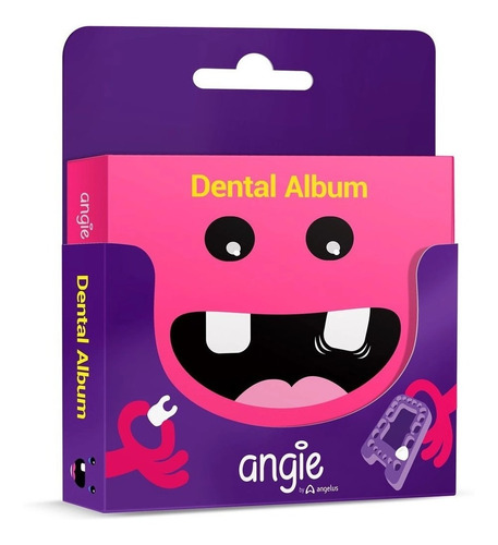 Dental Album Porta Dente Leite + Album Recordação Angie Rosa