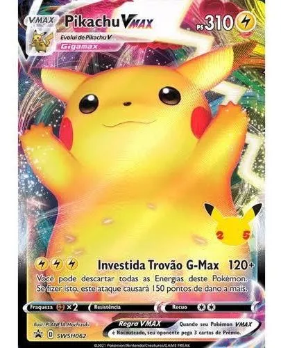 TIREI A CARTA MAIS RARA PIKACHU V regular da coleção Voltagem