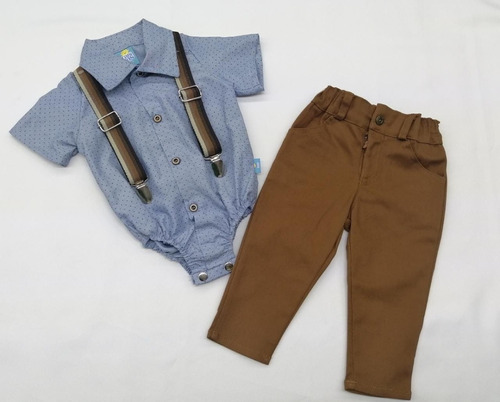 Conjunto Tirantes 11200001 Bebé Niño Tabitas #3 A 18 Meses A