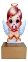 Comprar Alcancia Centro De Mesa Recuerdo Angelito Para Bautizo Niño Angelito Dorado