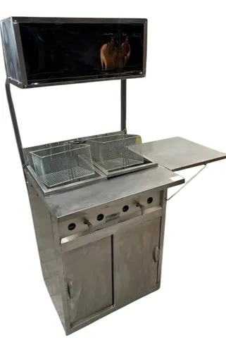 comprar Carrito Para Frituras Con Exhibidor (2 Cestas 12lt C\u002Fu)