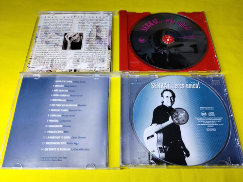 2 Cds Serrat Eres Unico Vol 1 Y Vol 2 Originales (Usado)