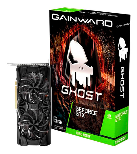 Imagem 1 de 6 de Placa De Video Gainward Geforce Gtx 1660 Super Ghost 6gb