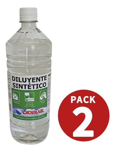 Diluyente Sintetico 1lt  Pack 2 Und Dideval