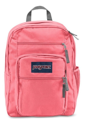 Mochila Jansport Big Student Color Strawberry Pink Diseño De La Tela Liso