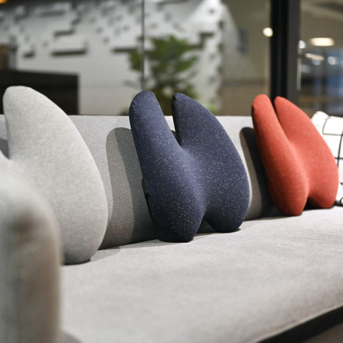 Cojín Lumbar Lab Extra Denso Ergonómico Gris