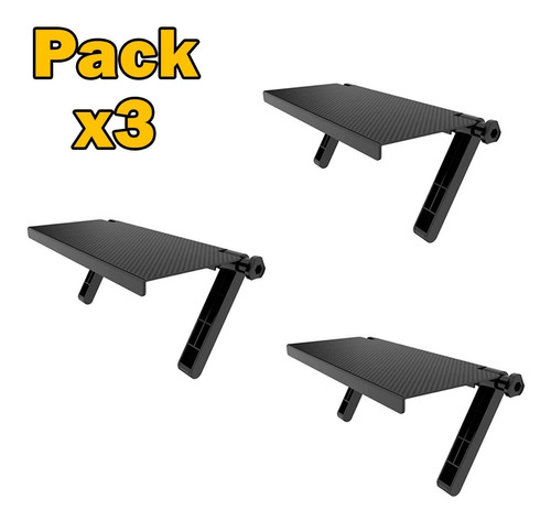 Pack X3 Soporte Tv Repisa Plegable Plataforma Televisor