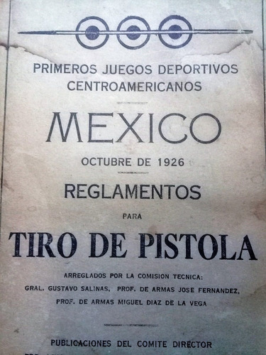 Pistola Reglamento 1926 Antiguo De Tiro Primeros Juegos-