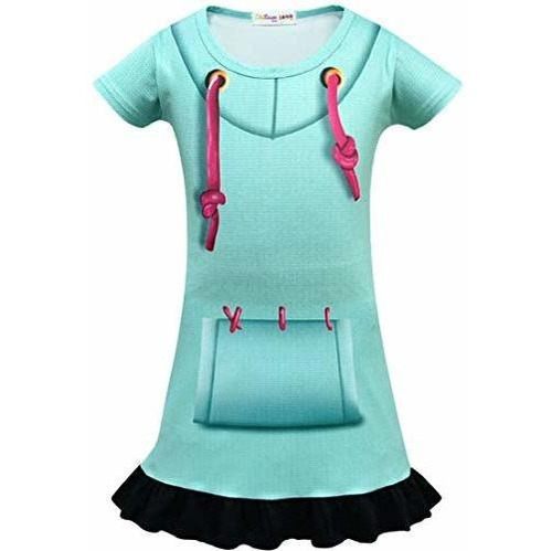 Vanellope Von Schweetz Disfraz Top Vestido De Dibujos Animad