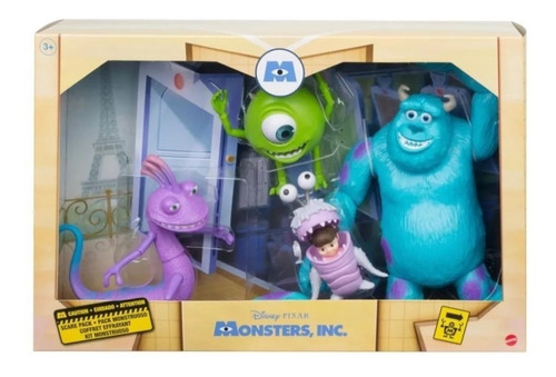 Set De Juguetes Monsters Inc Pack Monstruoso Mattel 4 Piezas