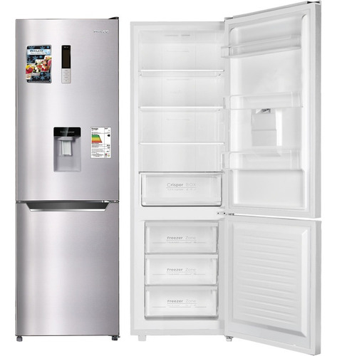 Heladeras Philco 350l Inox Freezer Frio Seco Display Pcm