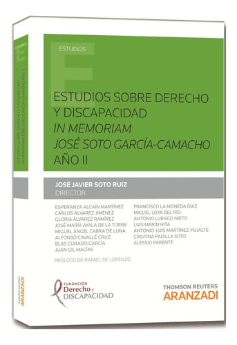 Libro Estudios Sobre Derecho Y Discapacidad In Memoriam J...