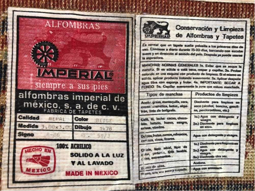 Elegante Alfombra Imperial Octagonal 3x3m Calidad Nepal (Usado)