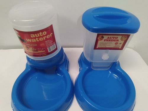 Dispensador De Agua Y Comida Individuales Para Mascota