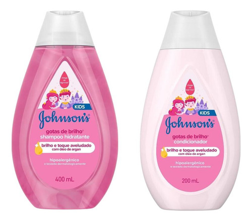 Kit Johnson 1 Shampoo 400ml + 1 Cond 200ml Gotas De Brilho