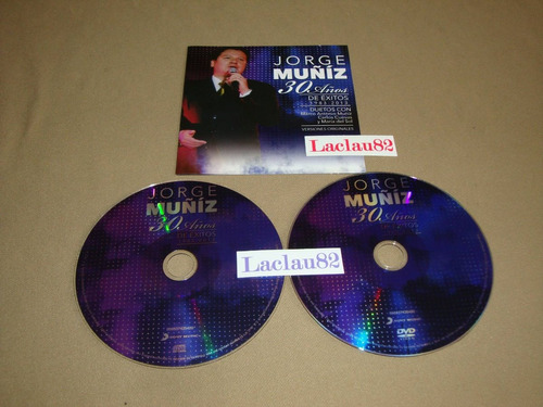 Jorge Muñiz 30 Años De Exitos 1983-2013 Sony Cd+ Dvd Cuevas