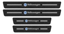 Comprar Soleiras Portas Compatível Linha Volkswagen Fibra De Carbono
