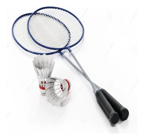 2 Raquetes Badminton 2 Peteca Bolsa 2 Jogadores Jogo Quadra