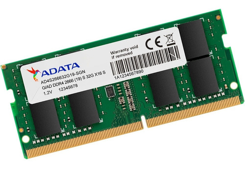 Modulo De Memoria Ram Adata 32gb 2666mhz So-dimm