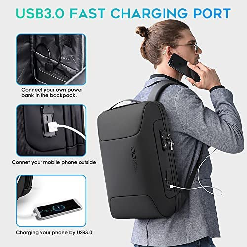 Bange Mochila Antirrobo Para Computadora Portátil De Negocio