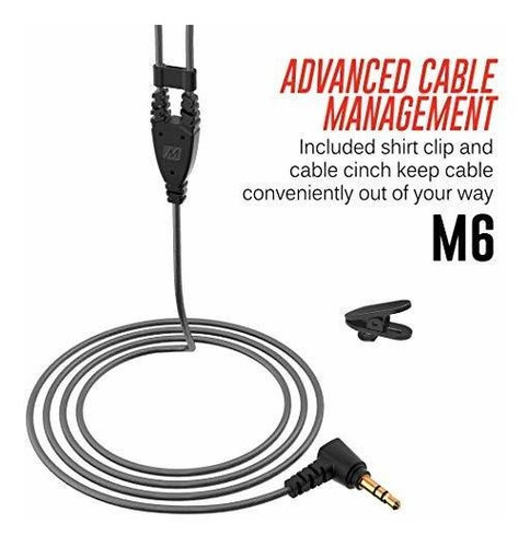Imagen 6 de 7 de Mee Audio M6 Cable De Memoria En La Oreja Con Cable Auricula