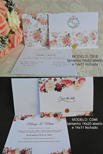Imagem 6 de 10 de Lindo Convite De Casamento Barato (50un)