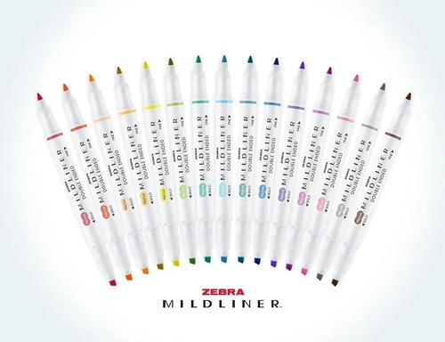 Zebra Midliner Creative Marker 15 Ct | Plumones Doble Punta