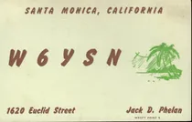 Comprar Tarjeta Qsl - De W6ysn A Lu6ha (año 1947)