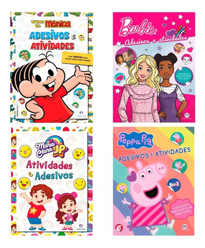 Adesivos E Atividades - Peppa Pig | Maria Clara E Jp | Turma Da Mônica | Barbie, De Karina Freitas. 1, Vol. 1. Editorial Ciranda Cultural, Tapa Mole, Edición 1 En Português, 2023