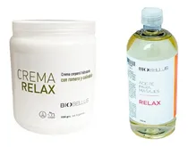 Comprar Crema Masajes Musculares 1kg + Aceite Relax 500ml Biobellus