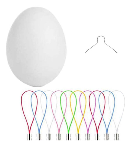 50x Suministros De Kit De Huevos De Pascua Sin Pintar Diy