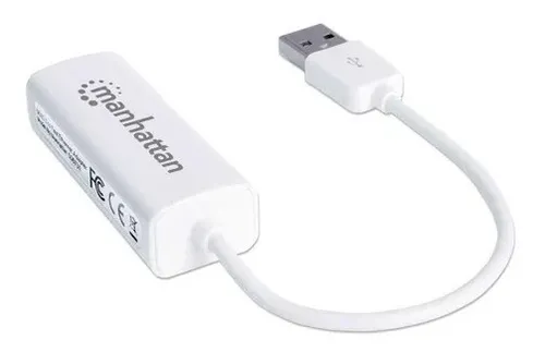 Conversor Usb A Red 10/100 Usb 2,0 Manhattan Color Blanco