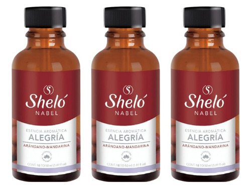 3 Pack Esencia Aromática Alegría Shelo