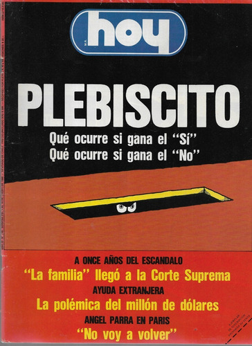 Revista Hoy 546 / 10 Enero 1988 / Plebiscito Si O No