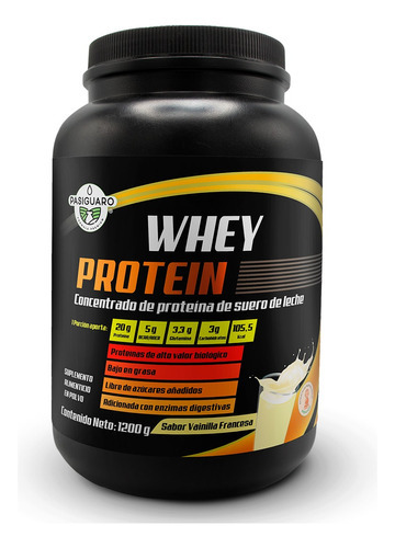 Whey Protein 1200 G Sabor Vainilla (48 Servicios)