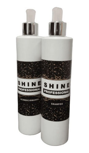 Shampoo + Acondicionador Matizador Negro + Bifase Shine