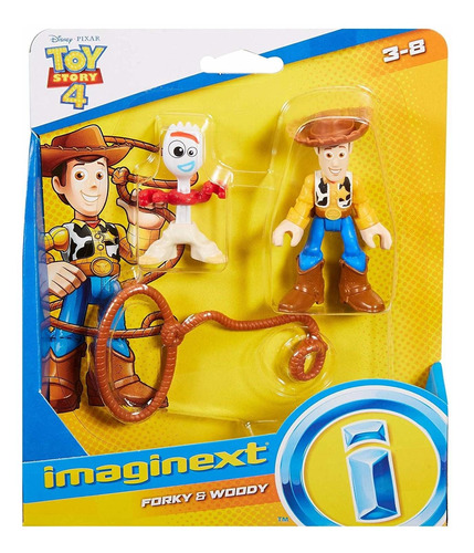 Brinquedo Boneco Toy Story 4 Forky E Woody Imaginext Gbg89