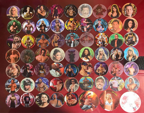 Tazos Wwe Colección 62 Diferentes Año 2008 Sabritas (Usado)