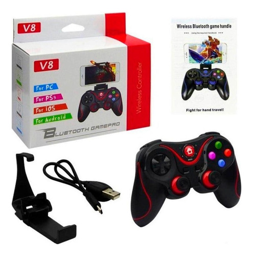 Control Bluetooth X3 Gamepad Juegos Android, Ios Y Windows Color Negro