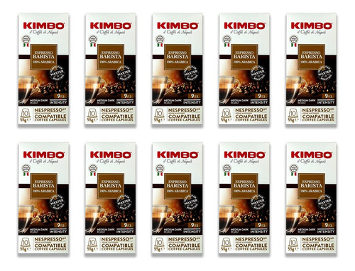 100 Cápsulas Kimbo Espresso Barista Compatibles C/nespresso