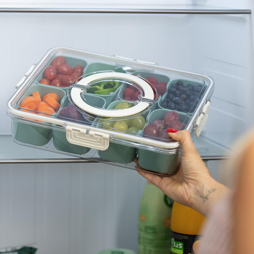 Caja Para Aperitivos Mason & Meadow Con 8 Compartimentos, Co