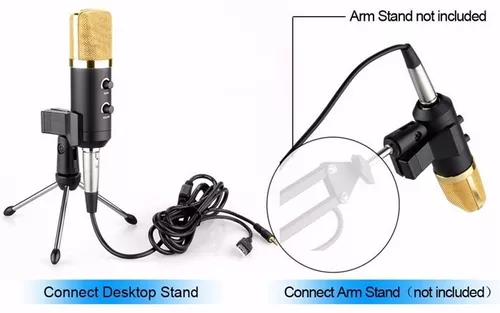 Microfono Condensador Bm800 + AntiPop + Tripode + Consola