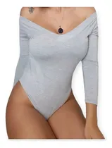 Comprar Remera Body Mangas Largas Escote En V O Escote Bote 