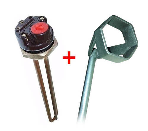 Imagen 1 de 5 de Llave Extractor Resistencia Termotanque + Resistencia