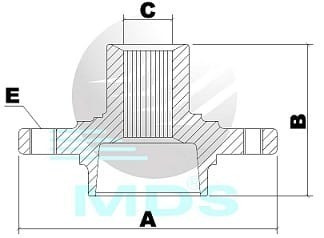 Cubo De Roda Corsa Dianteiro 94/ Cd28 Mds