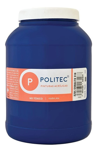 Pintura Acrilica Politec 1 Lt Acrilico Colores A Escoger