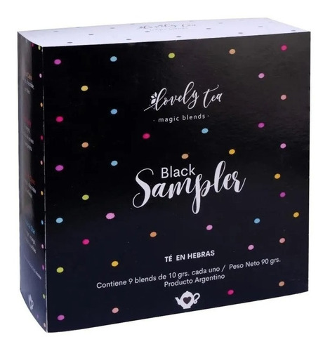 Té Hebras Sampler Black Heredia ( 9 Blends X 10 Grs C/u )