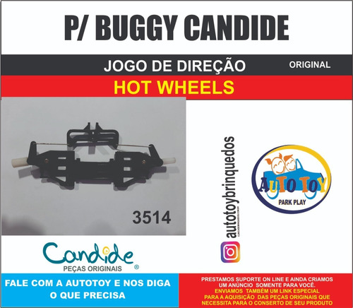 Peças Para Buggy  4556 - Hot Wheels - Jogo De Direção